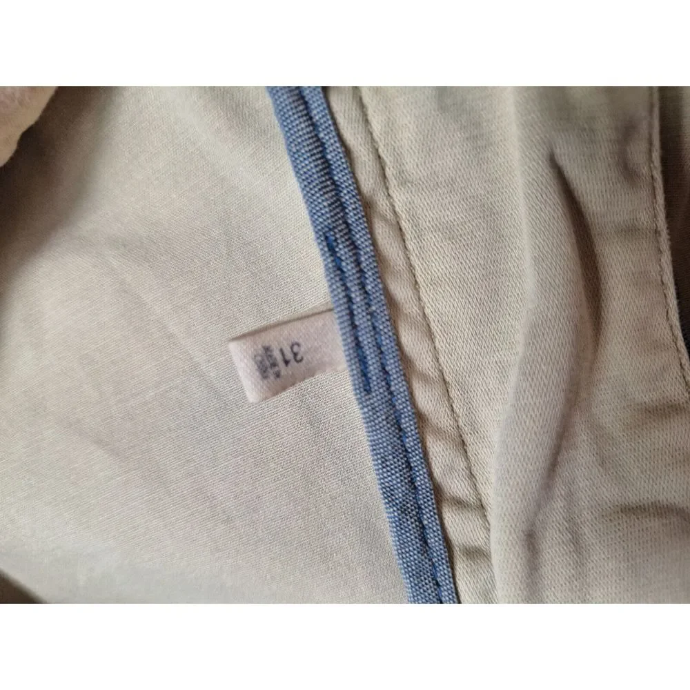 FAHERTY All-Day Shorts Mens Sz 31 Beige Stretch Chino 9